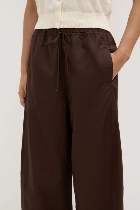 Assembly Label - Loxley Cotton Blend Pant - Ganache