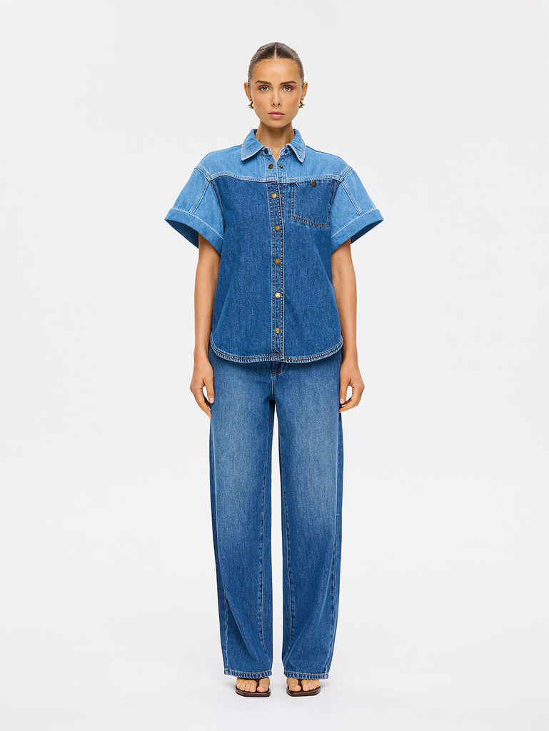 Kivari - Coralie Denim Shirt - Two-Tone