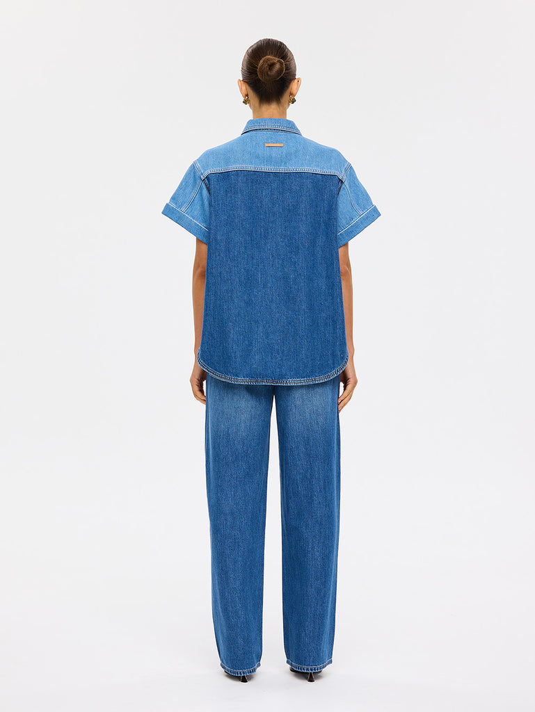 Kivari - Coralie Denim Shirt - Two-Tone