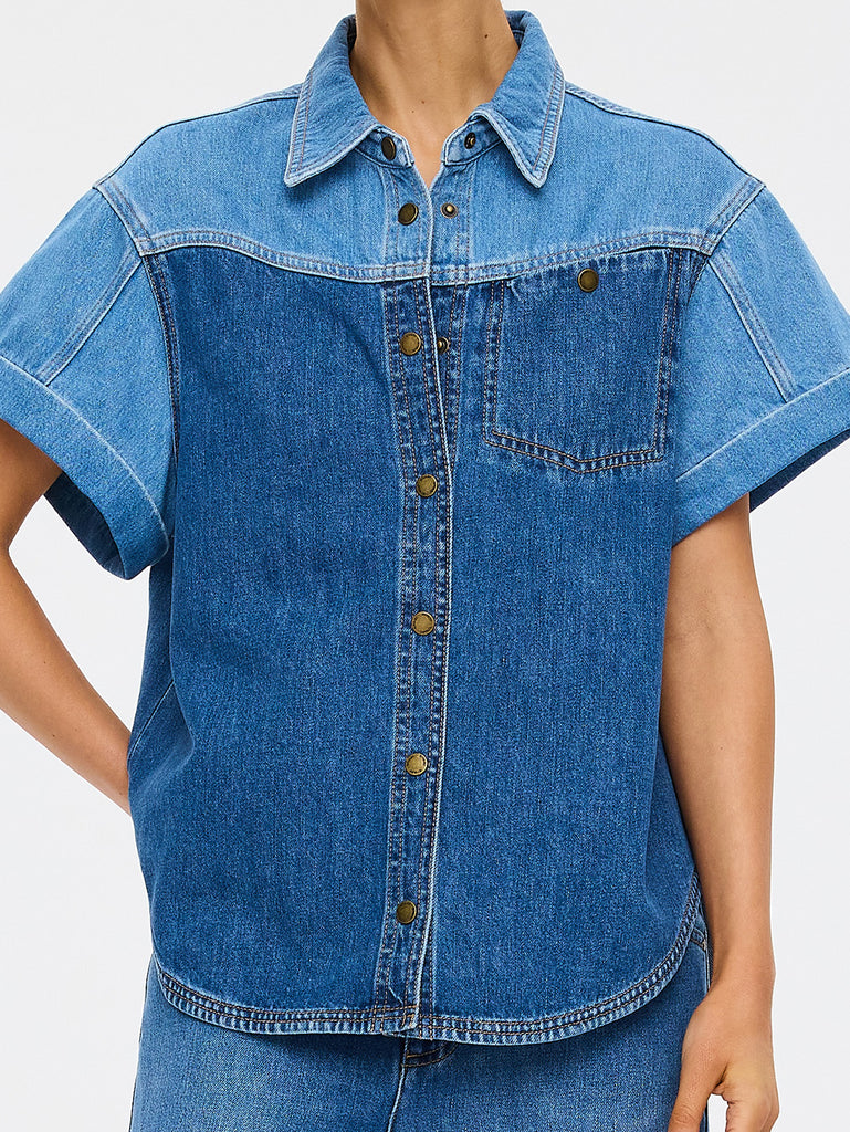 Kivari - Coralie Denim Shirt - Two-Tone