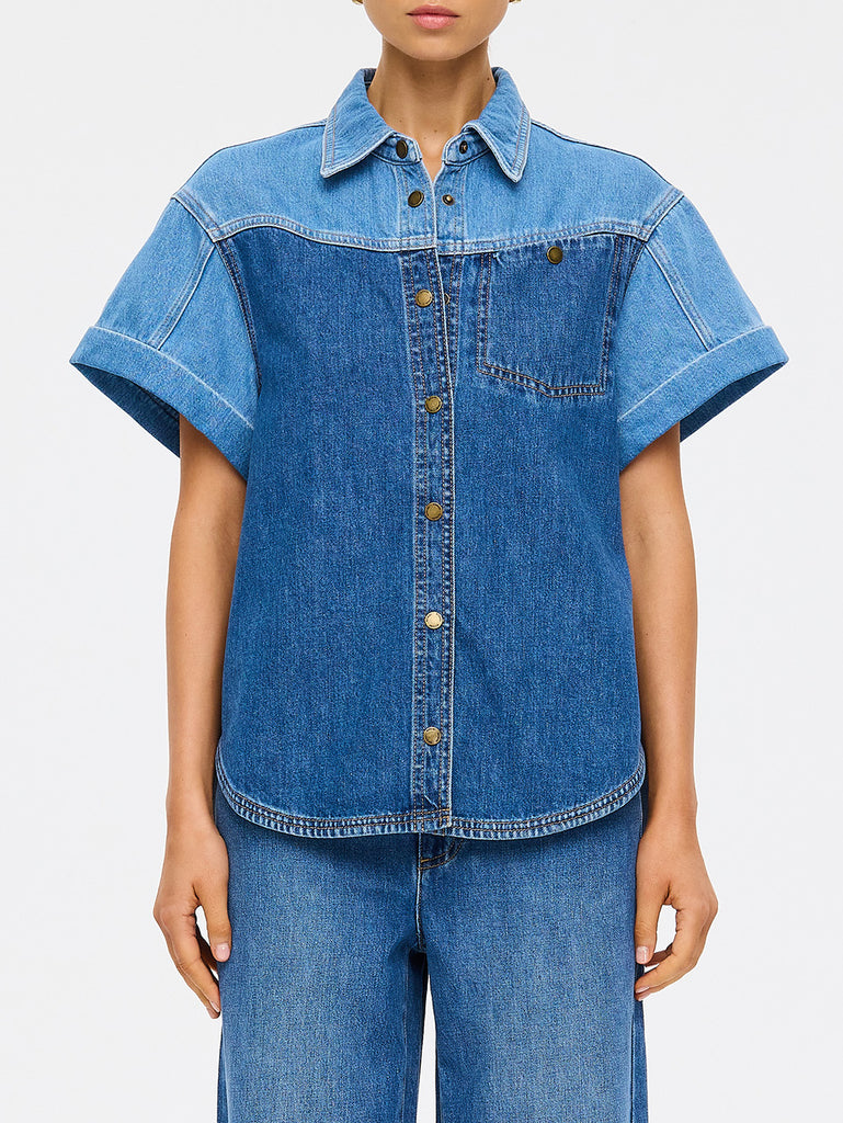 Kivari - Coralie Denim Shirt - Two-Tone