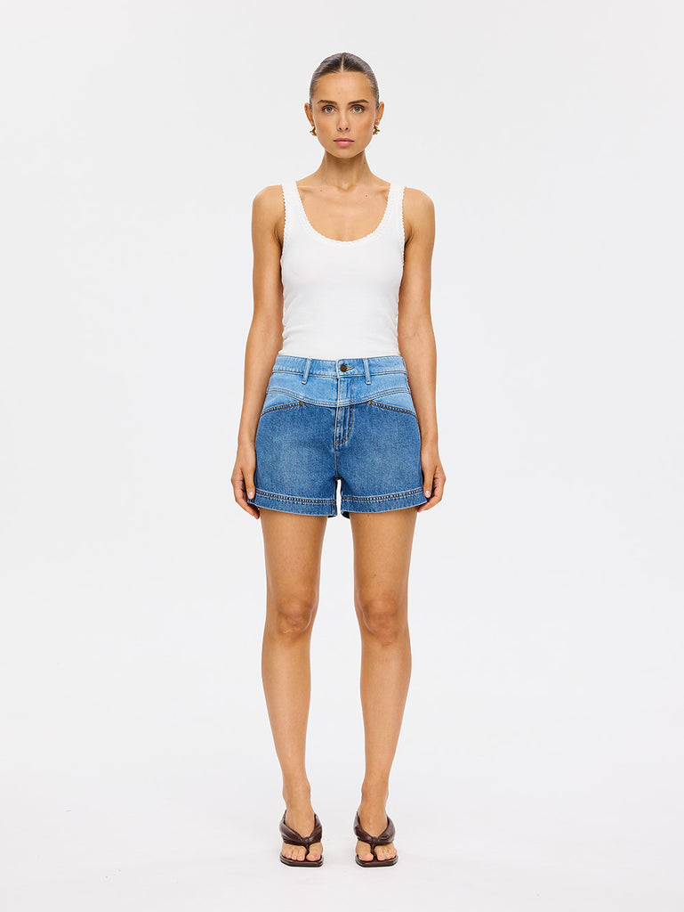Kivari - Coralie Denim Short - Two-Tone