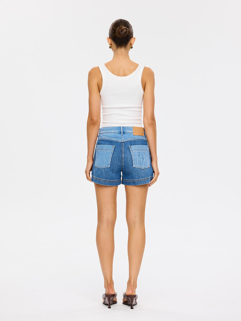 Kivari - Coralie Denim Short - Two-Tone