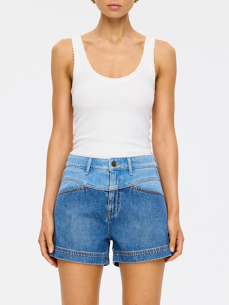Kivari - Coralie Denim Short - Two-Tone