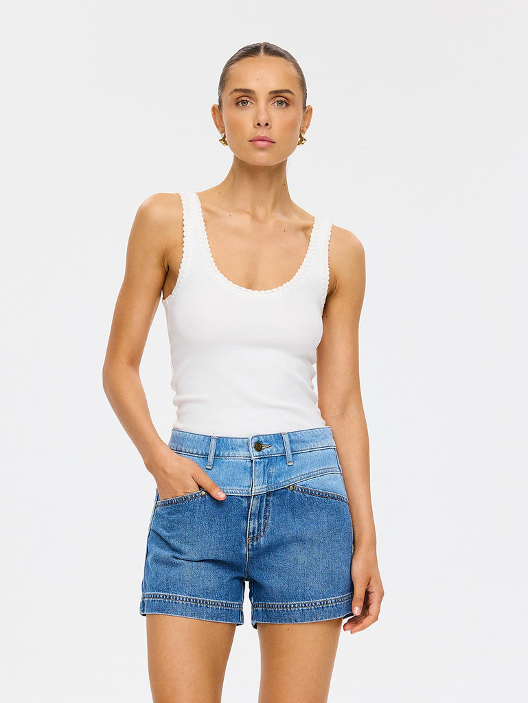 Kivari - Coralie Denim Short - Two-Tone