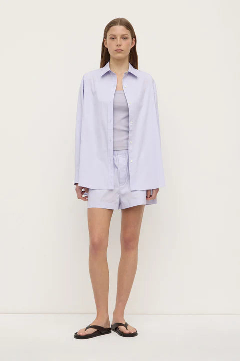 Assembly Label - Marigold Poplin Long Sleeve Shirt - Lilac