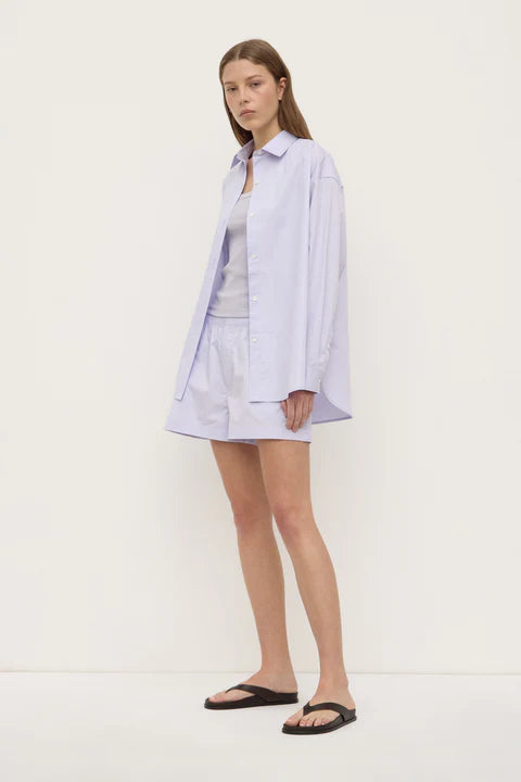 Assembly Label - Marigold Poplin Long Sleeve Shirt - Lilac