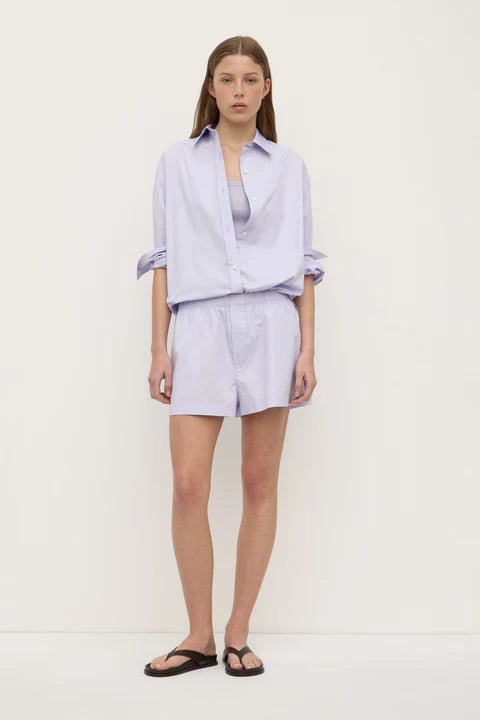 Assembly Label - Marigold Poplin Long Sleeve Shirt - Lilac