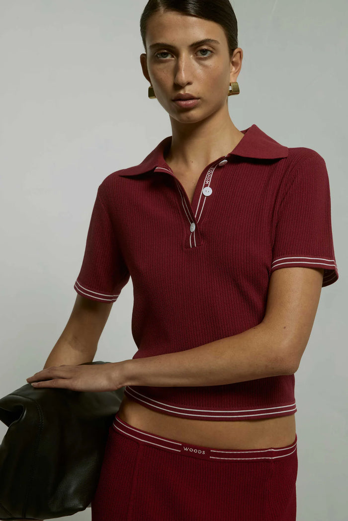 Viktoria & Woods - Masquerade Polo - Deep Red