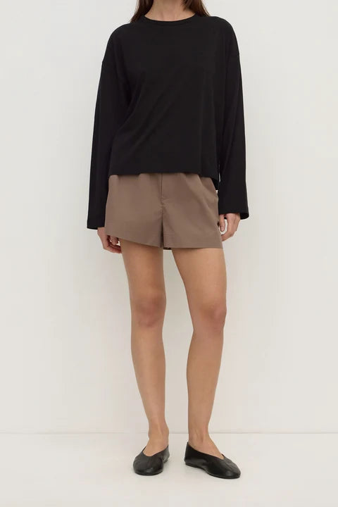 Assembly - Micha Poplin Short - Dark Sand