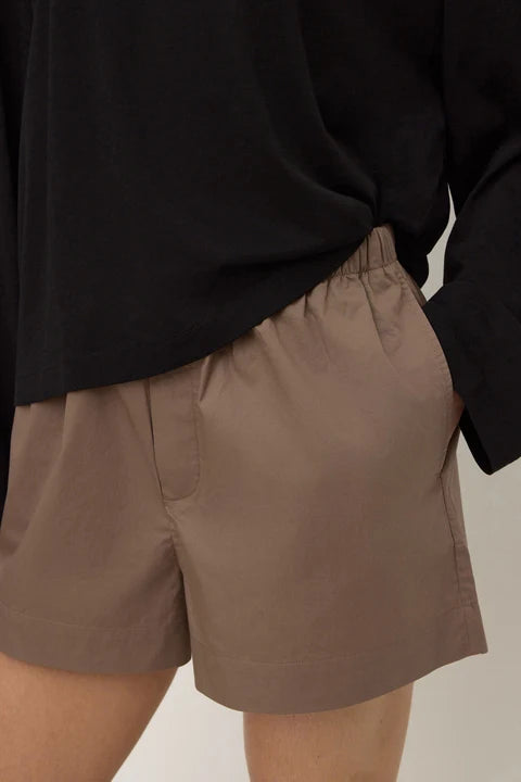 Assembly - Micha Poplin Short - Dark Sand