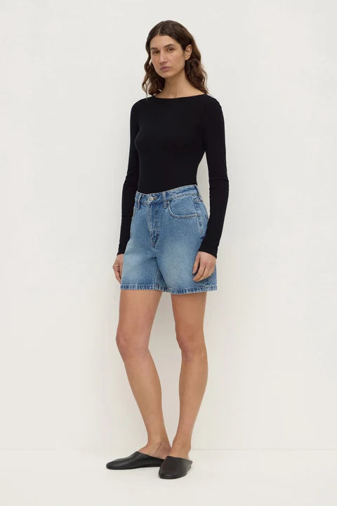 Assembly - Mid Rise Vintage Denim Short - Classic Blue