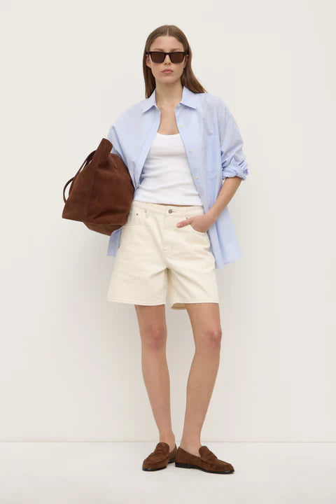 Assembly Label - Mid Rise Vintage Denim Short - Ecru