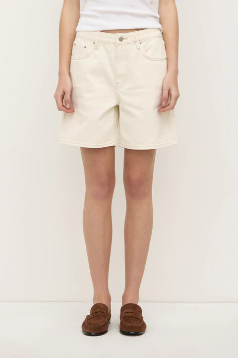 Assembly Label - Mid Rise Vintage Denim Short - Ecru