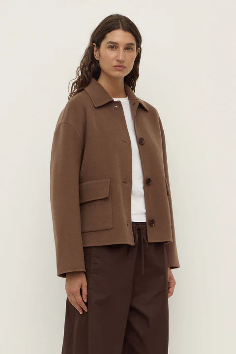 Assembly - Mya Wool Jacket - Milk Choc