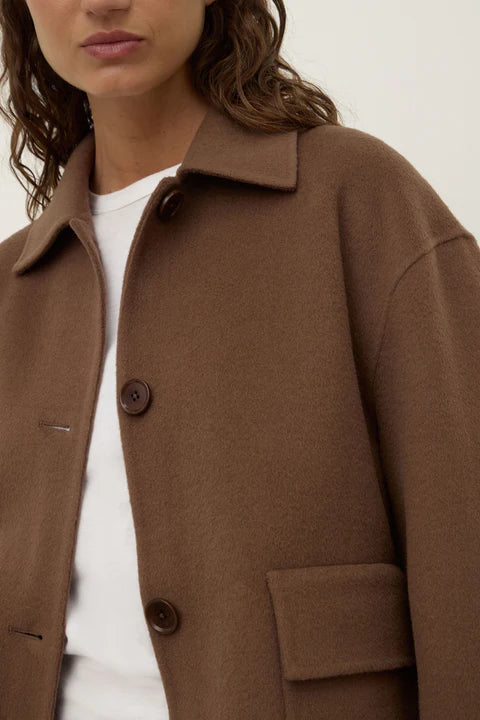 Assembly - Mya Wool Jacket - Milk Choc