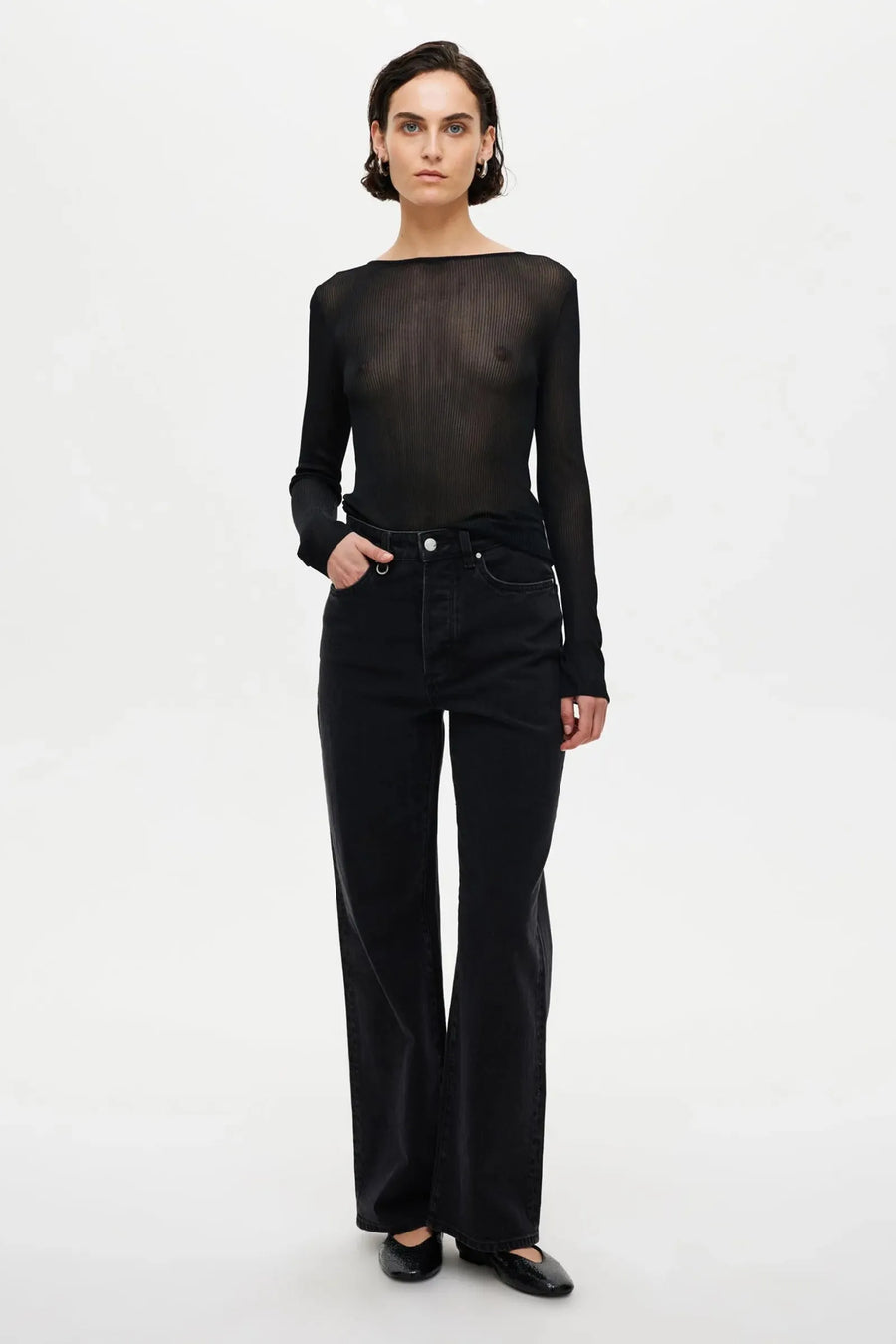 Neuw - Coco Relaxed French Black - Washed Black