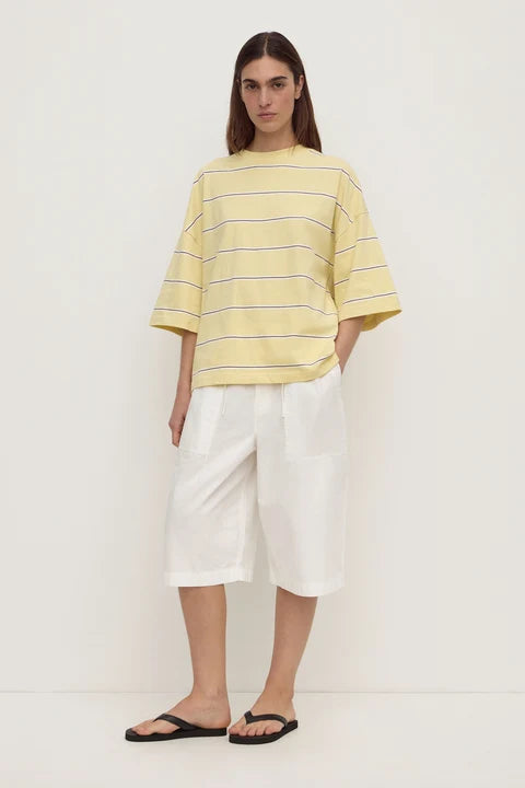Assembly - Nora Cotton Stripe Oversized Tee - Rind Stripe