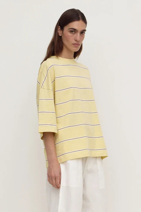 Assembly - Nora Cotton Stripe Oversized Tee - Rind Stripe