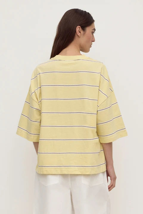Assembly - Nora Cotton Stripe Oversized Tee - Rind Stripe
