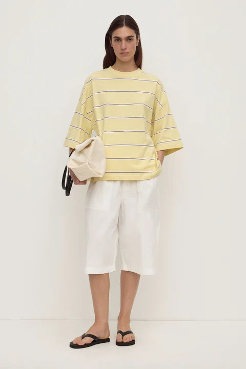 Assembly - Nora Cotton Stripe Oversized Tee - Rind Stripe