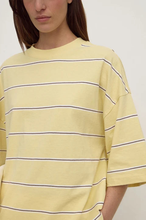 Assembly - Nora Cotton Stripe Oversized Tee - Rind Stripe