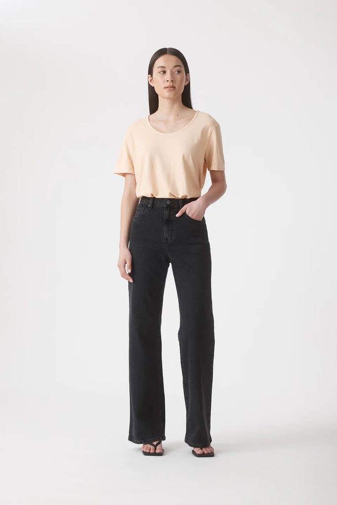 Outland Denim - Cindy High Rise Jean - Ash Black