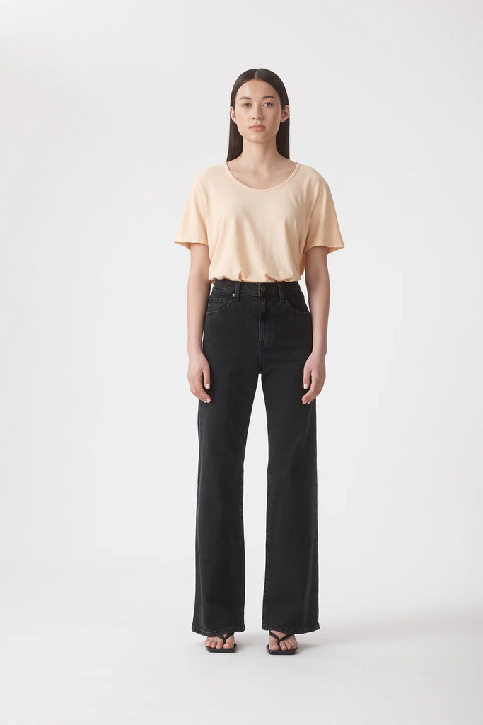Outland Denim - Cindy High Rise Jean - Ash Black