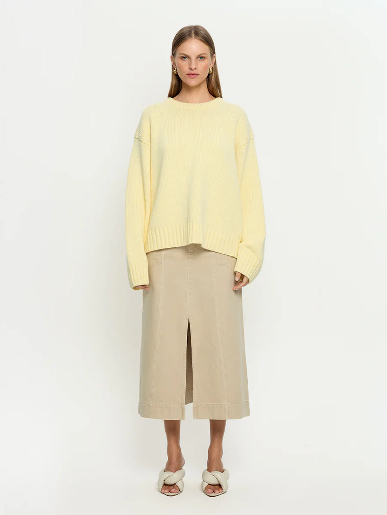Kivari - Odette Crew Neck Jumper - Butter