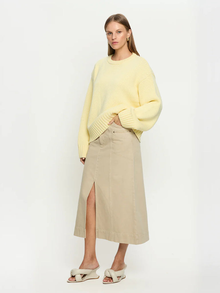 Kivari - Odette Crew Neck Jumper - Butter