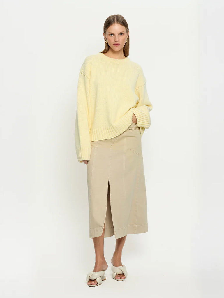 Kivari - Odette Crew Neck Jumper - Butter
