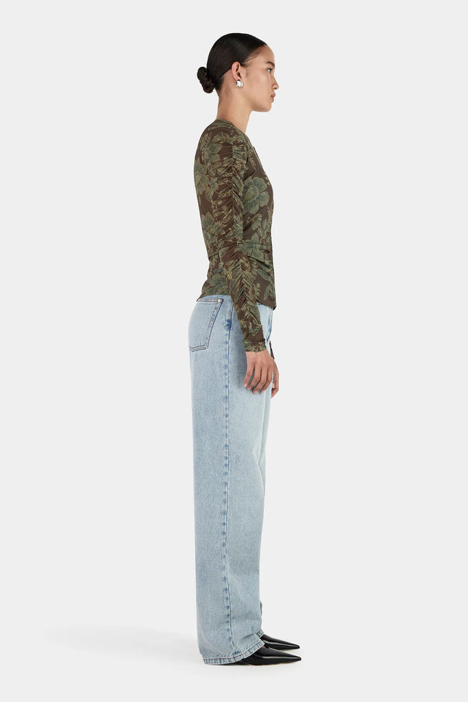 Hansen & Gretel - Pernille Ruched Top - Gilded Garden