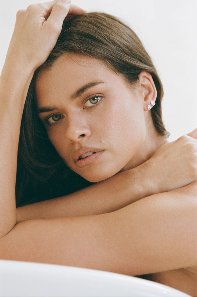 Porter - Oval Studs - Silver