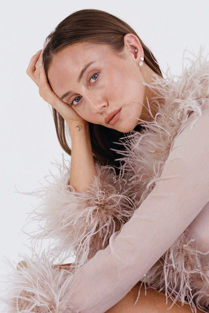 Porter - Oval Studs 2CT - Gold