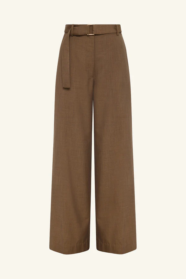 Shona Joy - Asher Wide leg Pant - Saddle