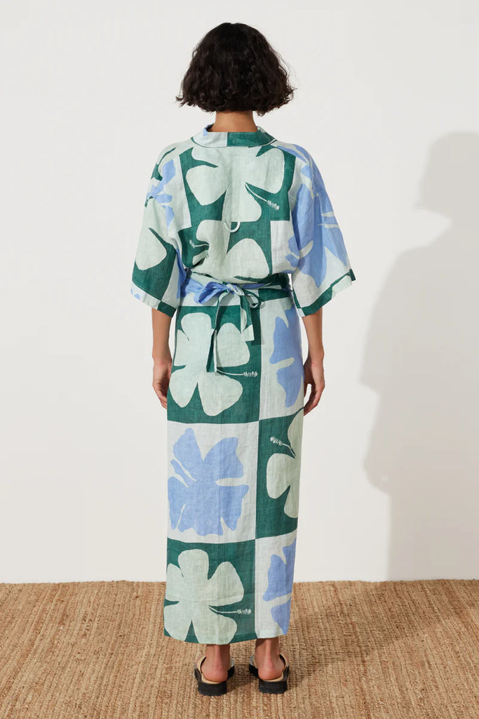 Zulu & Zephry - Hibiscus Linen Wrap Skirt - Hibiscus