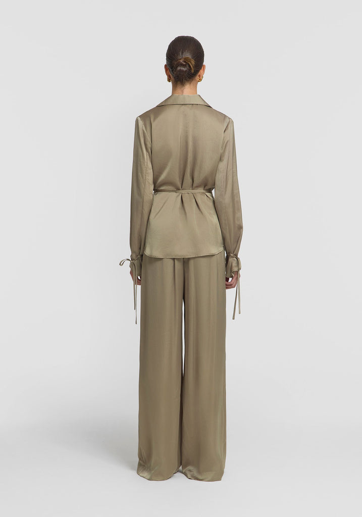 Viktoria & Woods - Amberly Wrap Shirt - Pistachio
