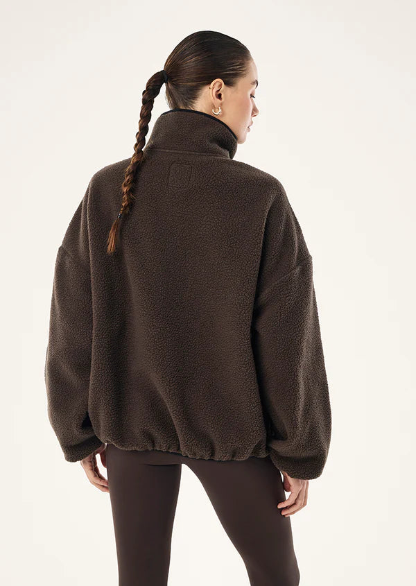 P.E Nation - Rotate Quarter Zip - Coffee