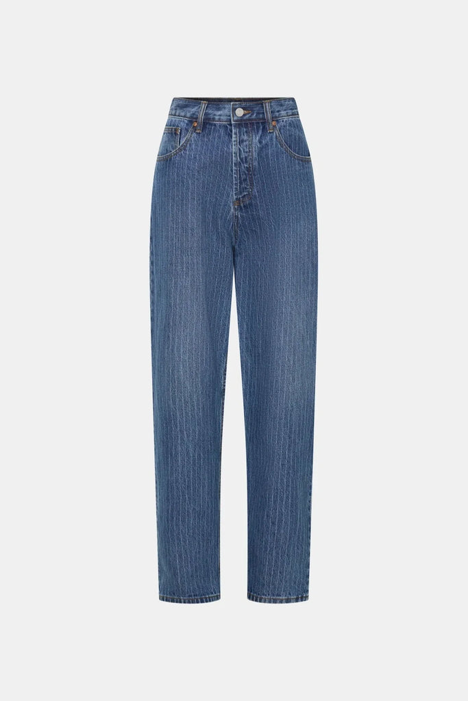 Camilla and Marc - Rhodes 2.0 Denim Jean - Blue Pinstripe
