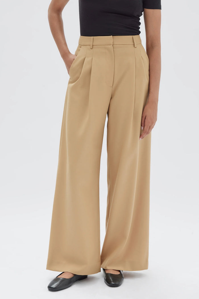 Assembly - Roberta Wool Pant - Tan