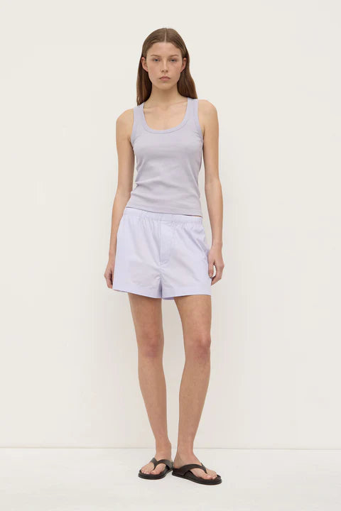 Assembly Label - Robyn Scoop Neck Rib Tank - Lilac