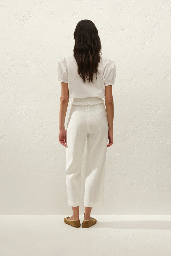 Faithful- Fiora Blouse- Fresco Lace -White