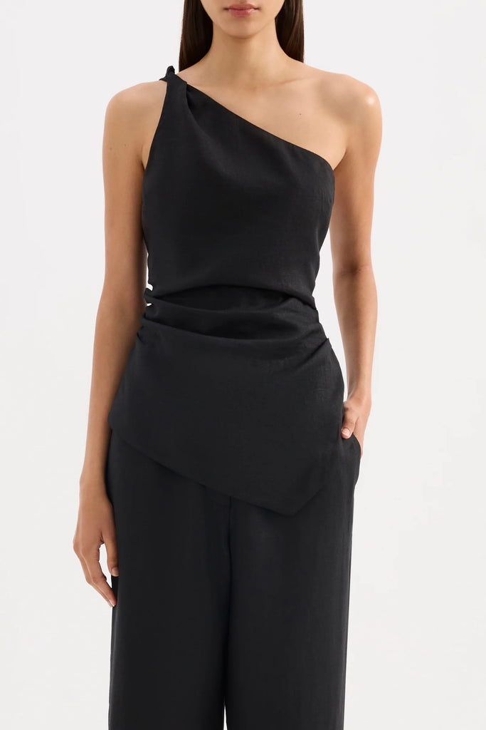 Nude Lucy - Lotta Linen Top - Black