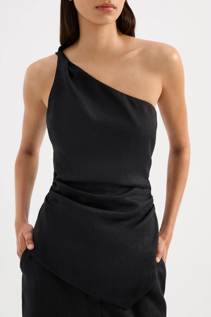 Nude Lucy - Lotta Linen Top - Black