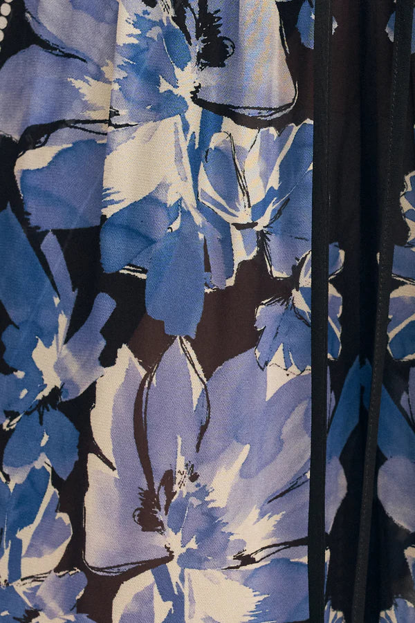 Shona Joy - Sabine Blue Wing Mosiac Shirt