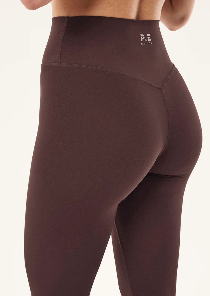 PE Nation - SIGNATURE FULL LENGTH LEGGING - DARK PLUM