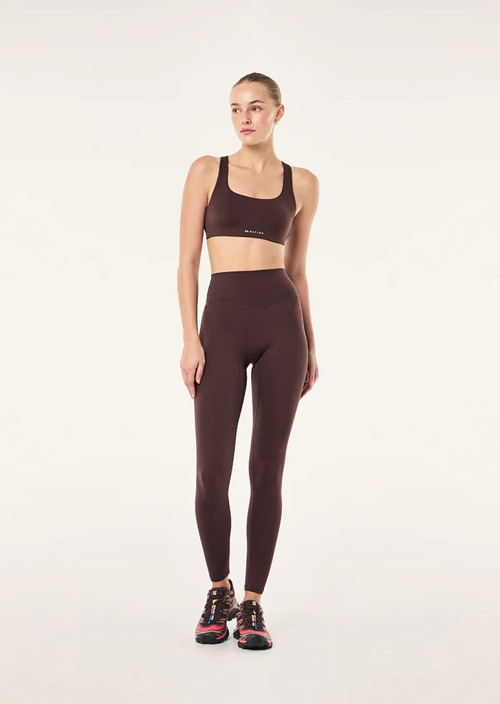 PE Nation - SIGNATURE FULL LENGTH LEGGING - DARK PLUM