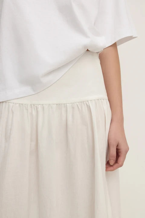 Assembly - Sarah Cotton Maxi Skirt - White