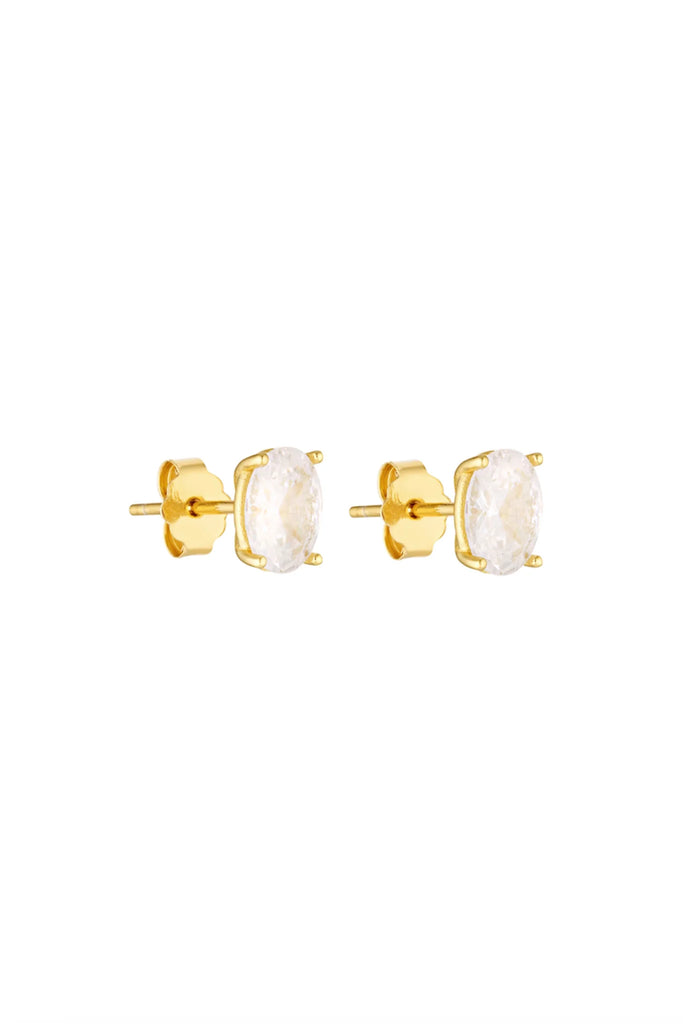 Porter - Oval Studs - Gold