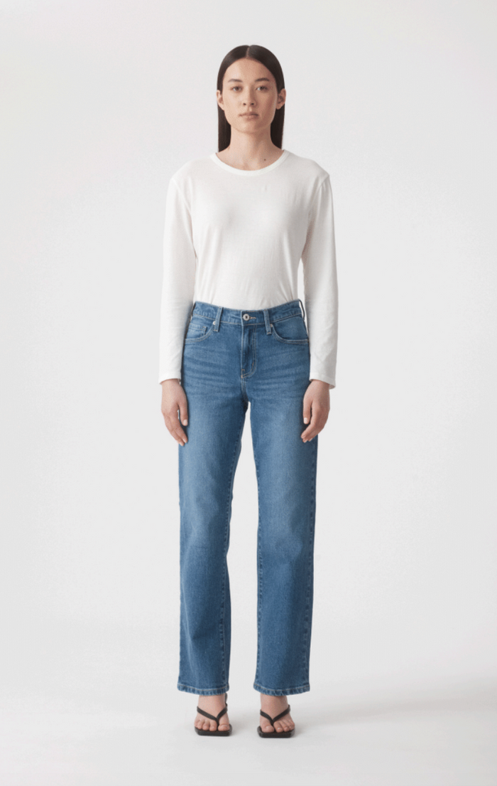 Outland Denim - Elise Mid Straight Jean - Liberty